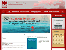 Tablet Screenshot of medleague-thrombosis.org